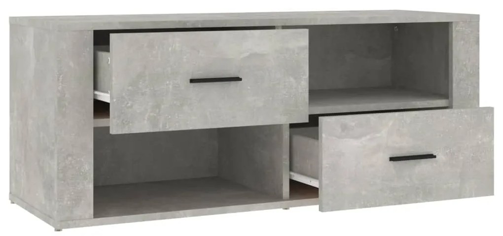 vidaXL Έπιπλο Τηλεόρασης Γκρι Σκυρ. 100x35x40 εκ. Επεξ. Ξύλο