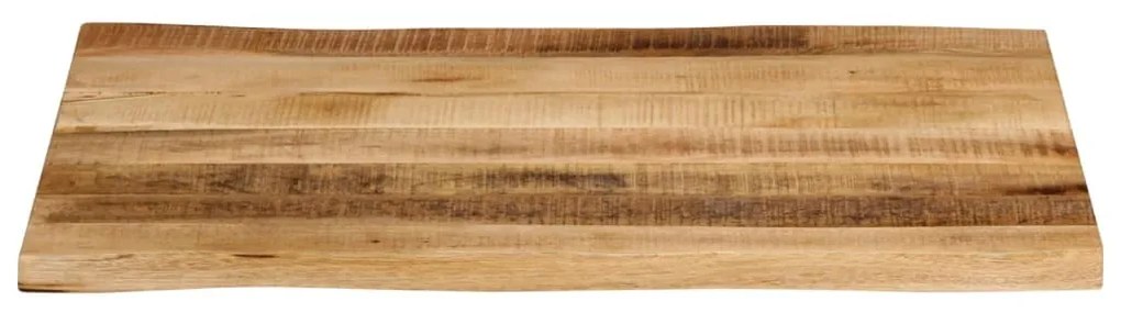 vidaXL Επιφάνεια Τραπεζιού 90x60x3,8 εκ. Live Edge Μασίφ Ξύλο Μάνγκο