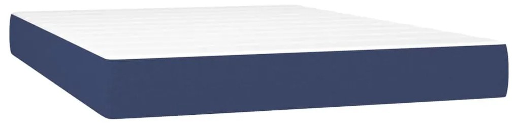 ΚΡΕΒΑΤΙ BOXSPRING ΜΕ ΣΤΡΩΜΑ ΜΠΛΕ 140X190 ΕΚ. ΥΦΑΣΜΑΤΙΝΟ 3136755