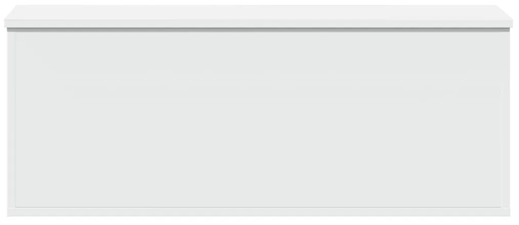 Κουτί Αποθήκευσης Λευκό 90x35x35 εκ. από Επεξεργασμένο Ξύλο - Λευκό