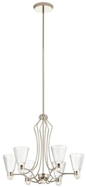 Πολυέλαιος Κρεμαστό Φωτιστικό  LED 36W   Νίκελ  Dimmable ΙΡ44  Kayva QN-KAYVA13-PN Quintiesse Elstead Lighting-QN-KAYVA13-PN-Νίκ QN-KAYVA13-PN