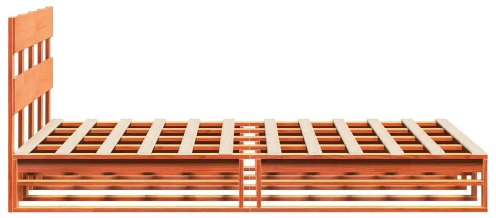 vidaXL Σκελετός Κρεβ. Χωρίς Στρώμα Καφέ Κεριού 120x200 εκ Μασίφ Πεύκο