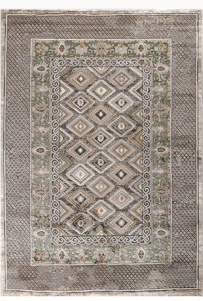 Χαλί Elements 39799-040 Beige-Green Merinos 200X290cm