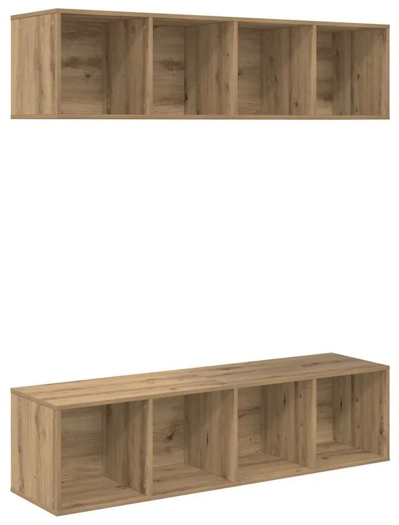 vidaXL Σετ επίπλου τηλεόρασης 2 pcs artisan δρυς 37 x 37 x 142.5 εκ
