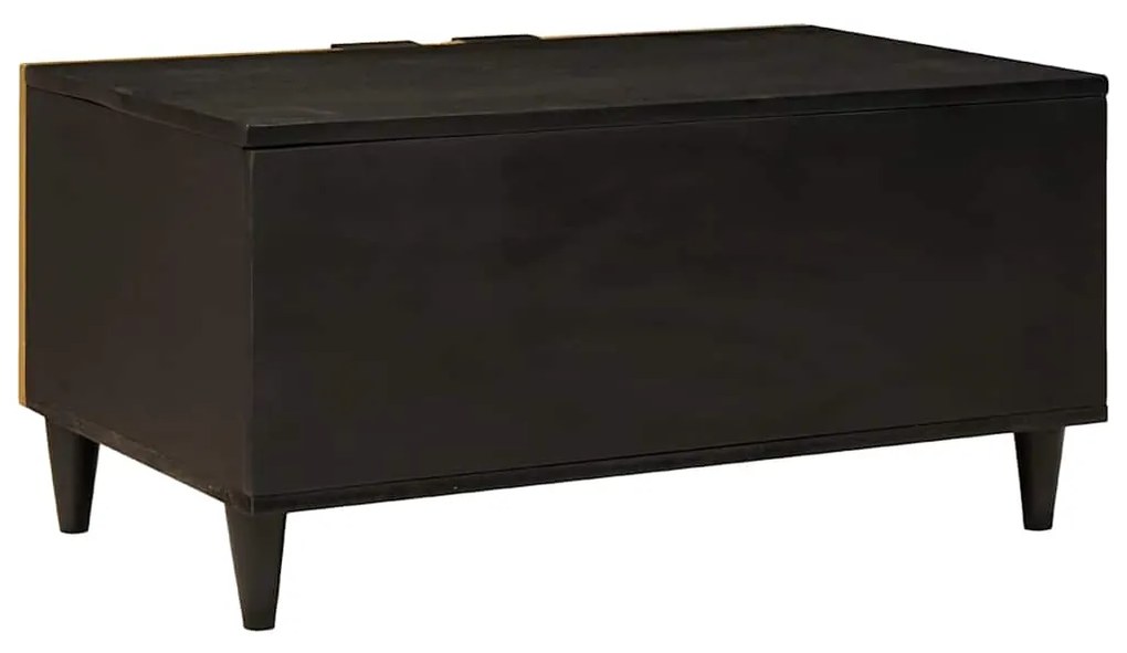 vidaXL Τραπεζάκι σαλονιού Μαύρο και Χρυσό 80 x 50 x 40 cm