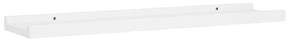 Ράφια για Κορνίζες 2 τεμ. Λευκά 60 x 9 x 3 εκ. από MDF - Λευκό