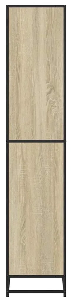 vidaXL Βιβλιοθήκη Sonoma Oak 80,5x35x170,5 cm Ξύλινη κατασκευή