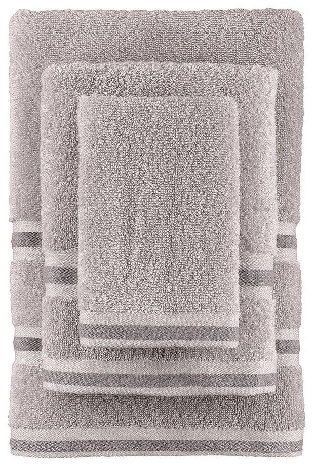 Πετσέτες Etem (Σετ 3τμχ) Grey Palamaiki Σετ Πετσέτες 70x140cm 100% Cotton