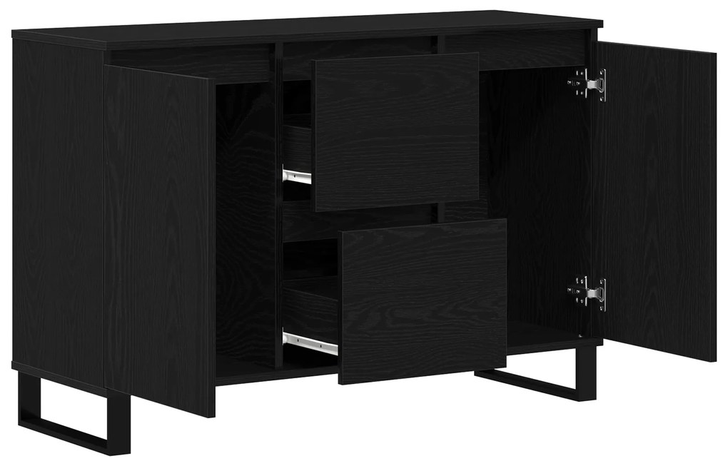 vidaXL Μπουφές Μαύρο Δρυς 104x35x70 εκ Κατασκευασμένο Ξύλο