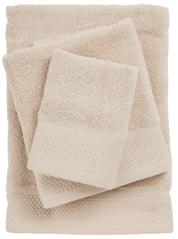 Πετσέτες Μπάνιου (Σετ 3τμχ) Das Home Best 0833 Taupe 450gsm