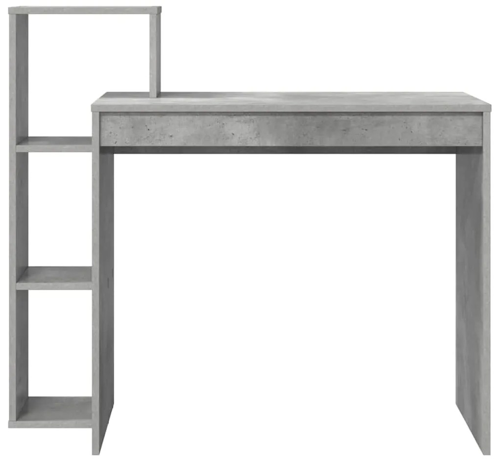 vidaXL Γραφείο Γκρι σκυροδέματος 100 x 40 x 90 cm Επεξεργασμένο ξύλο