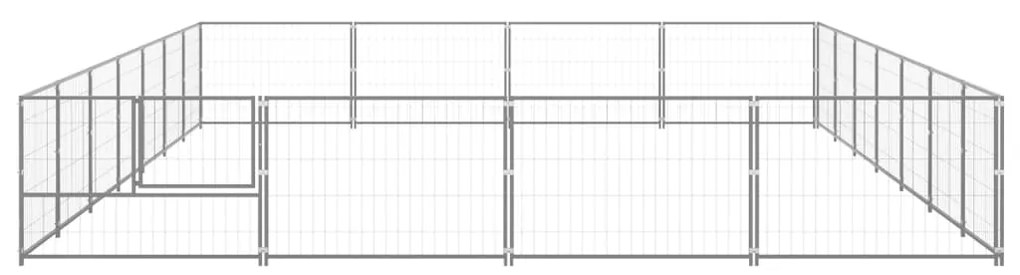 vidaXL Σπιτάκι Σκύλου Ασημί 28 μ² Ατσάλινο