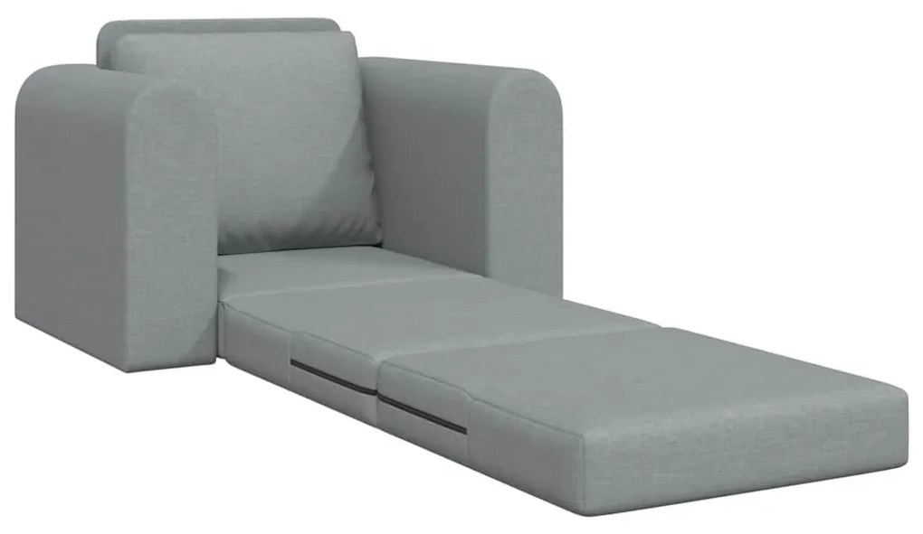 vidaXL Κρεβάτι καναπές Ανοιχτό γκρι 98 x 71 x 83 εκ. ύφασμα