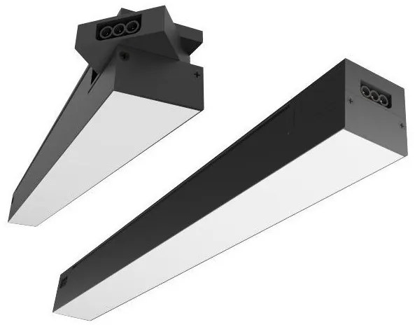 Γραμμικό Φωτιστικό με Σύνδεσμο LED SMD 24W 3000K 2400lm Epistar Spotlight-6824-Μαύρο 6824