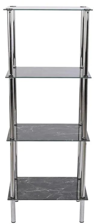 Ράφια Μπάνιου DKD Home Decor Κρυστάλλινο Χάλυβας (40 x 30 x 105 cm)