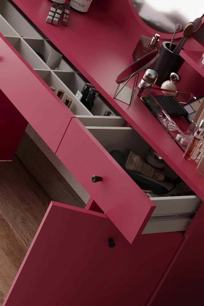 Make-Up Table Harmony 2 Square - Raspberry Raspberry