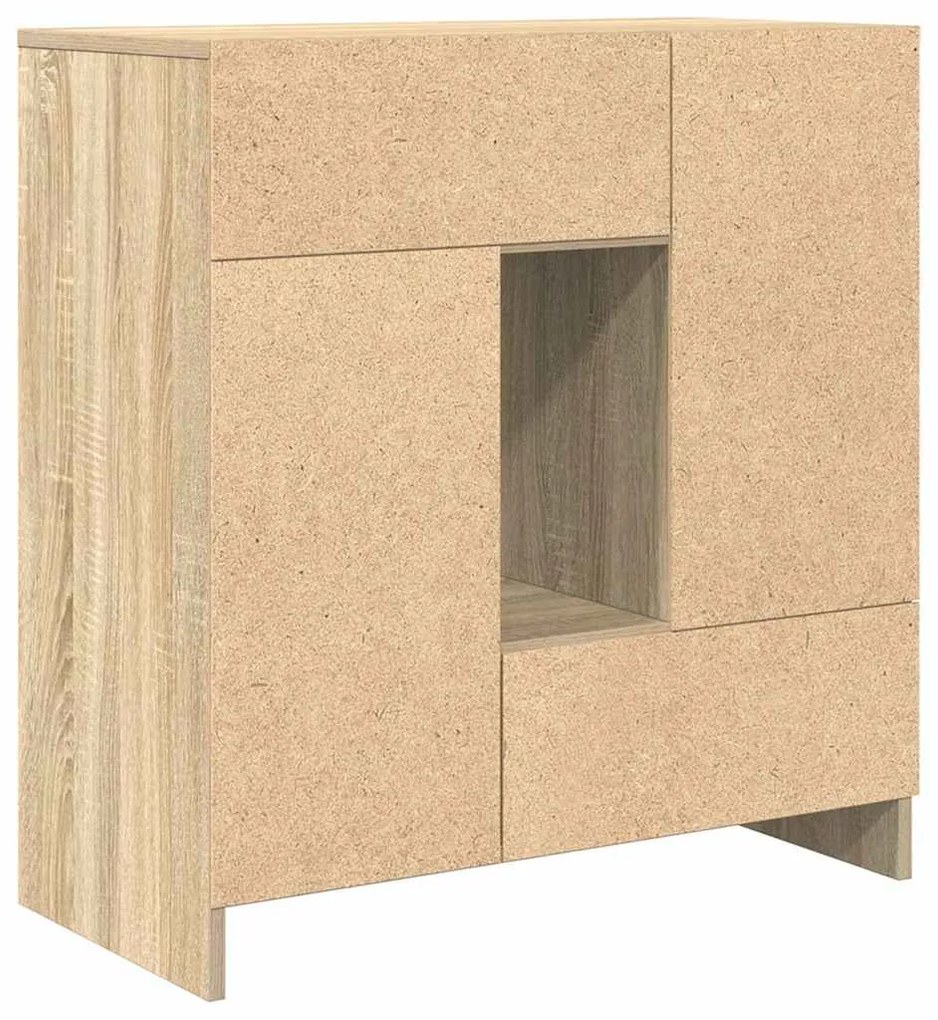 Συρταριέρα με Συρτάρια και Πόρτες 70,5x34x74,5 εκ - Καφέ