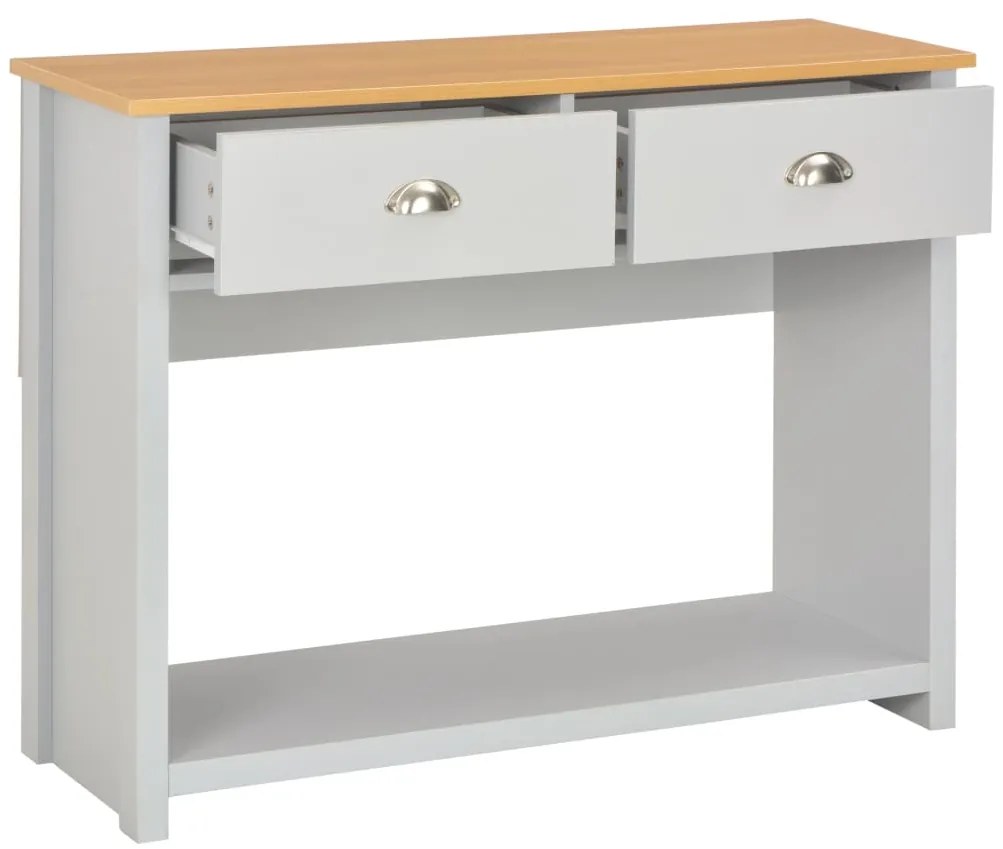 vidaXL Τραπέζι Κονσόλα Γκρι 97 x 35 x 76 εκ.