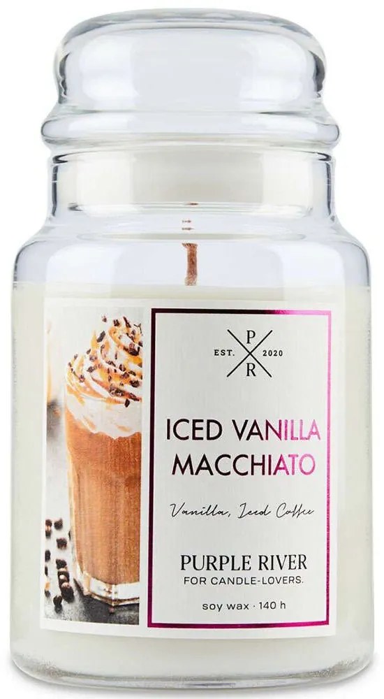 Αρωματικό Κερί Iced Vanilla Macchiato A922 623gr White Purple River Κερί Σόγιας