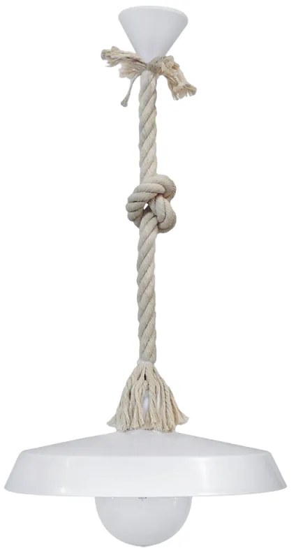 Φωτιστικό Οροφής Us-Gas Mac 31-1085 White Heronia Rope, Plastic