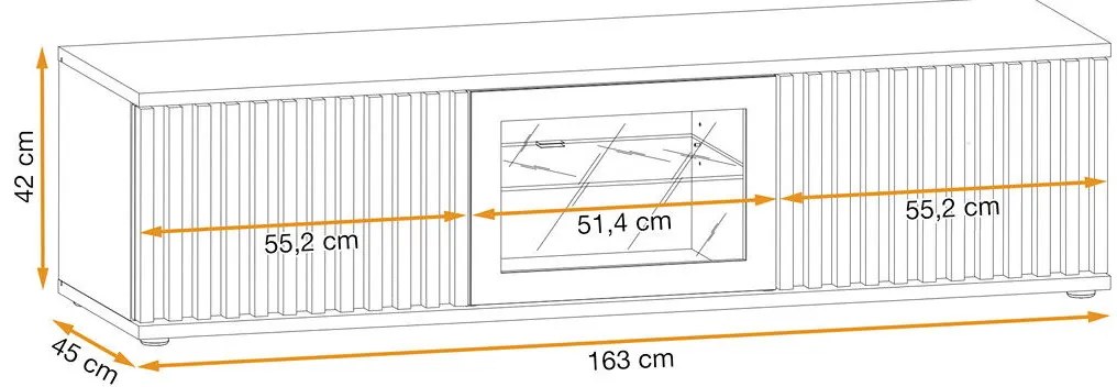 Swap XIX Σύνθεση Καφέ δρυς 280x180x40