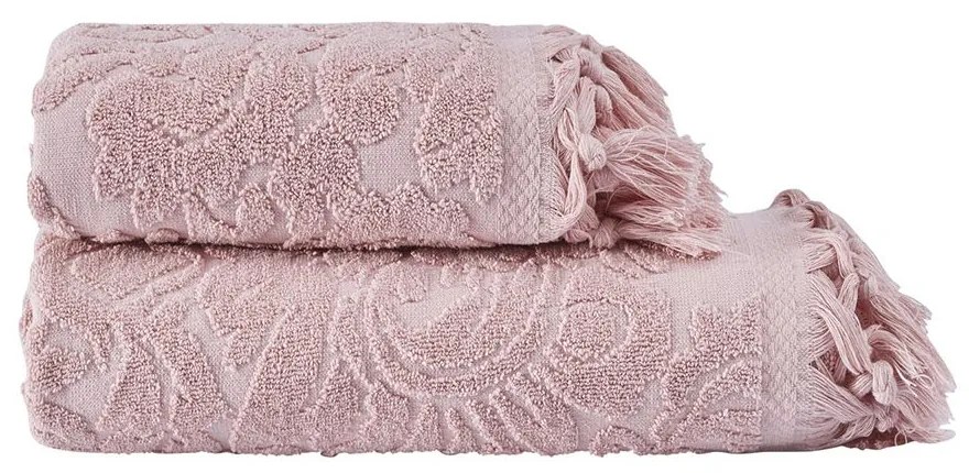 Πετσέτες Anabelle (Σετ 2τμχ) 2 Blush Pink Anna Riska Towels Set 70x140cm 100% Βαμβάκι