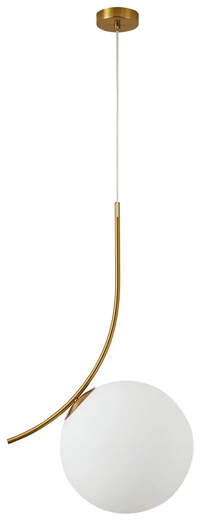 Φωτιστικό Οροφής  SE21-GM-30 SCEPTRE GOLD MATT OPAL GLASS PENDANT - 21W - 50W - 77-8271