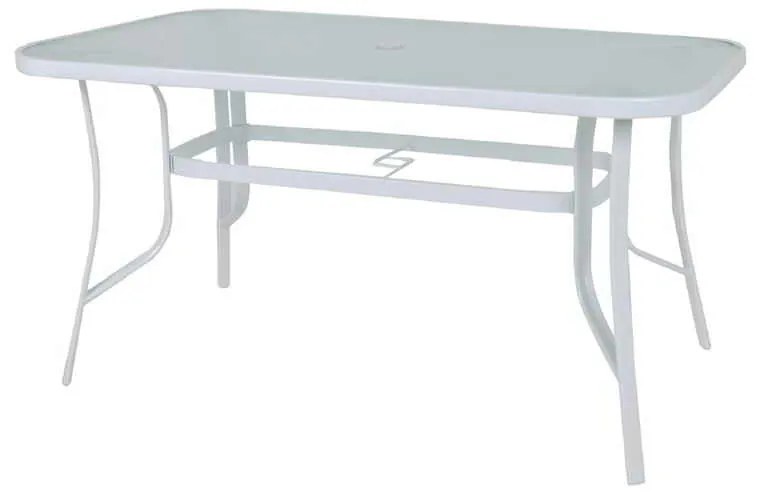 Τραπέζι Rio 140x80cm Μεταλ.Λευκό