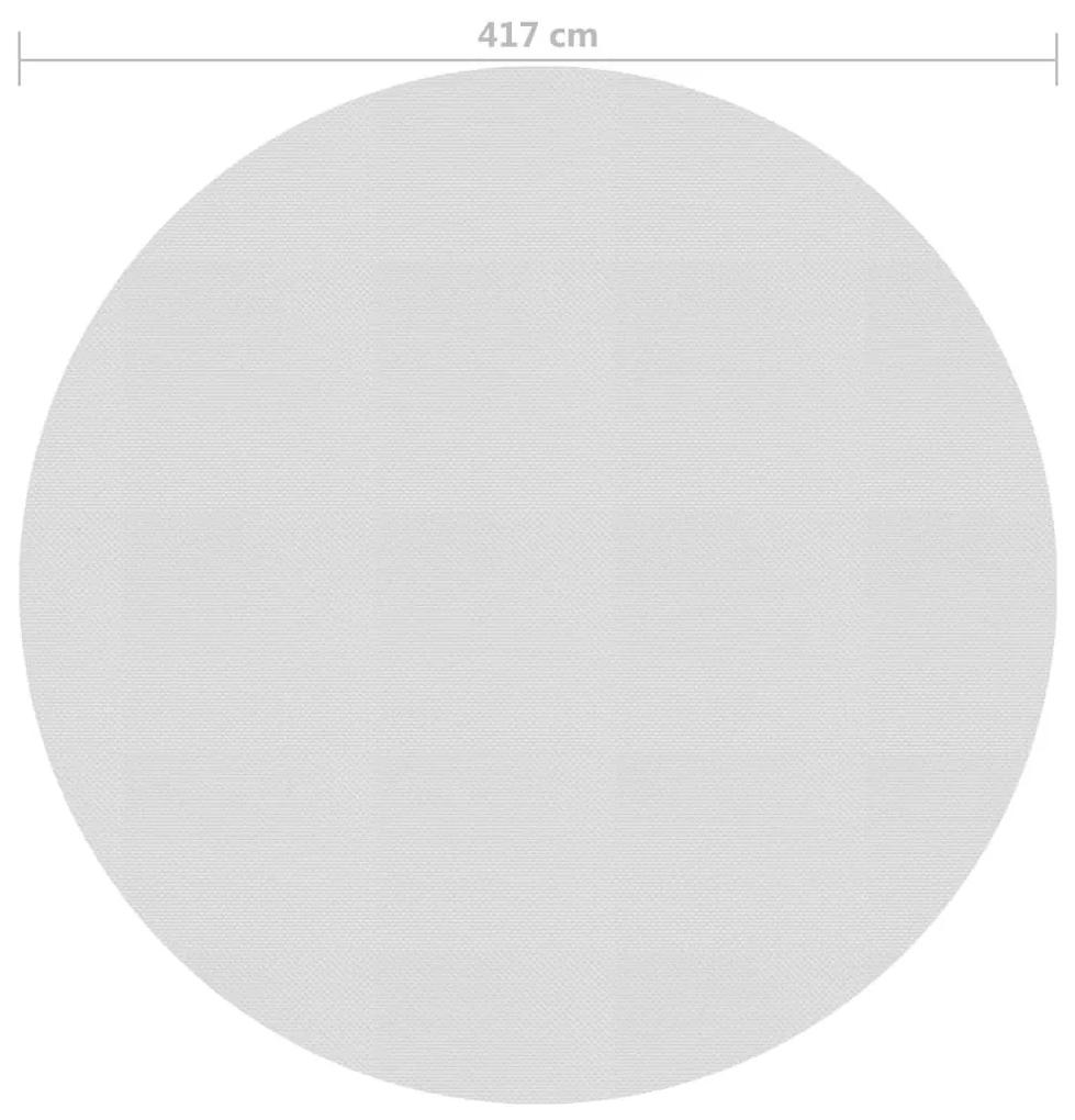 Κάλυμμα Πισίνας Ηλιακό Γκρι 417 εκ. από Πολυαιθυλένιο - Γκρι