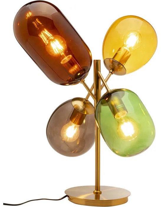 Φωτιστικό Επιτραπέζιο Balloon Dance Μεταλλικό/Γυαλί Πολύχρωμο 48x48x48εκ. - Χρυσό