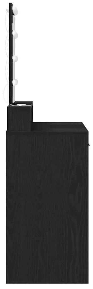 vidaXL Τραπέζι περιποίησης Μαύρο 100 x 41 x 140 εκ. Επεξεργασμένο ξύλο