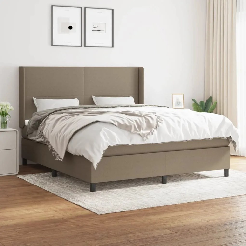 ΚΡΕΒΑΤΙ BOXSPRING ΜΕ ΣΤΡΩΜΑ TAUPE 180X200 ΕΚ. ΥΦΑΣΜΑΤΙΝΟ 3131293