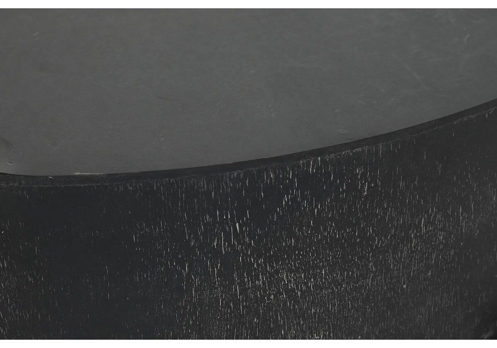 Τραπεζάκι Καφέ DKD Home Decor Μέταλλο Αλουμίνιο 90 x 90 x 45 cm Ξύλο από Μάνγκο