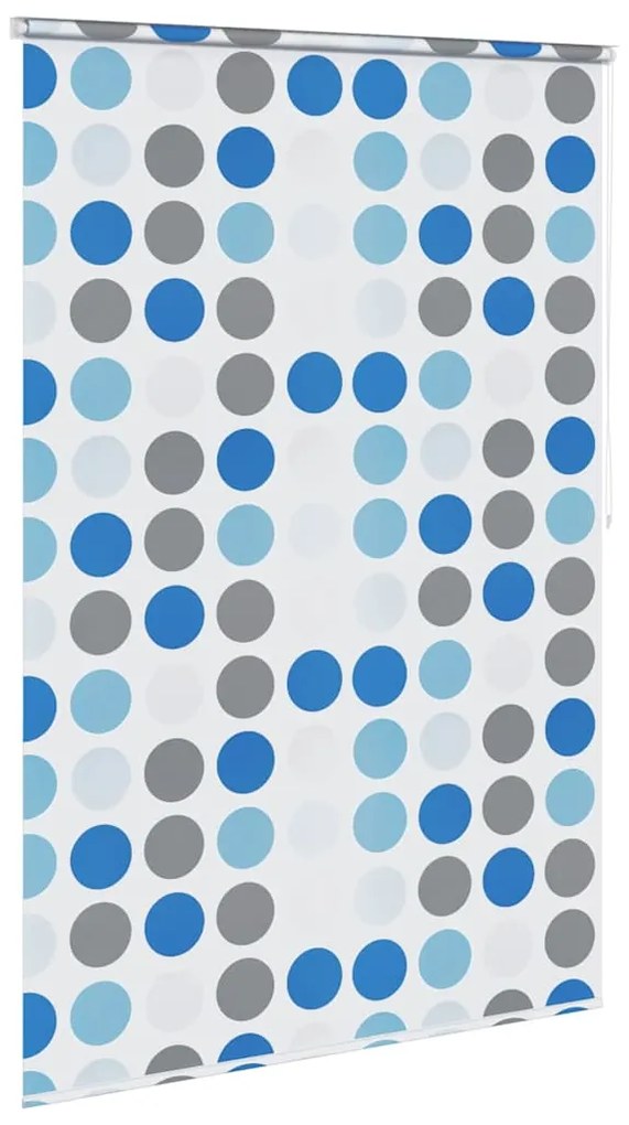 vidaXL Κουρτίνα Μπάνιου Ρολό Σχέδιο Κύκλοι 160 x 240 εκ.