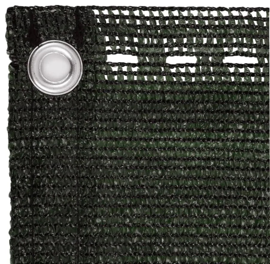 vidaXL Διαχωριστικό Βεράντας Σκούρο Πράσινο 90 x 500 εκ. από HDPE