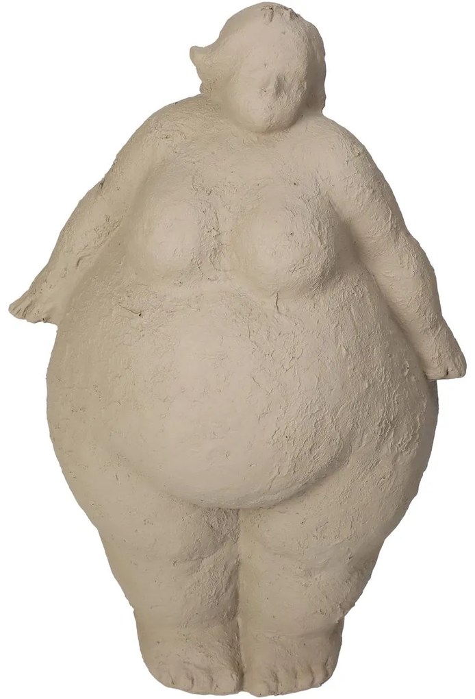 Διακοσμητικό ArteLibre Μεγάλη Γυναίκα Μπεζ Polyresin 17x12x25.5cm-05154063