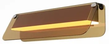 Απλίκα Φωτιστικό Τοίχου LED 6W 30cm Γυαλί Flat Maytoni-MOD296WL-L6BC3K-Μαύρο MOD296WL-L6BC3K