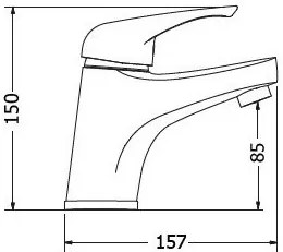Μπαταρία νιπτήρος Modea Elit