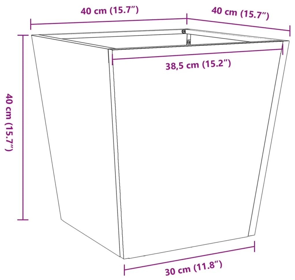 ΖΑΡΝΤΙΝΙΕΡΑ ΛΕΥΚΗ 40 X 40 X 40 ΕΚ. ΑΠΟ ΑΤΣΑΛΙ 851054