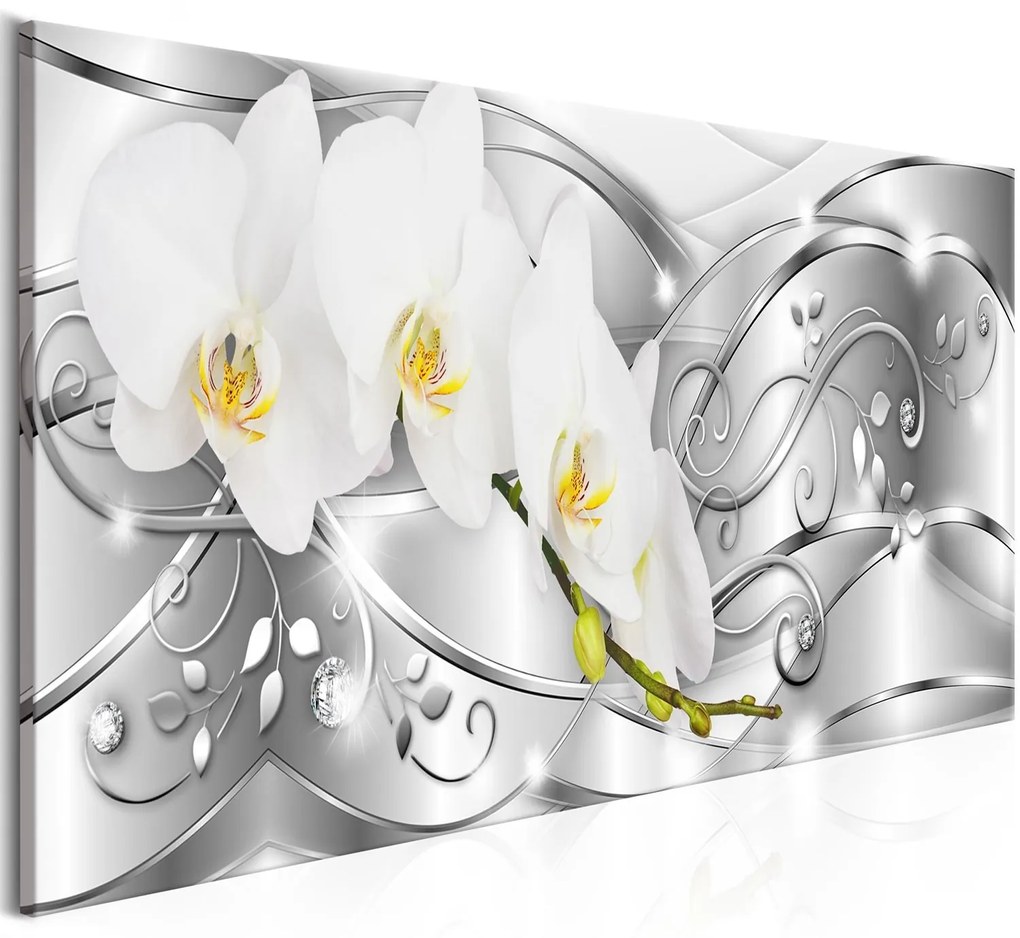 Πίνακας - Flowering (1 Part) Narrow Silver 120x40