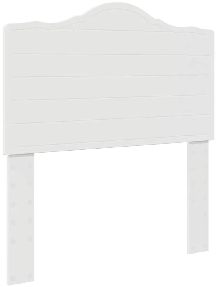 vidaXL Κεφαλάρι με κεφαλάρι Λευκό 90 cm Επεξεργασμένο ξύλο