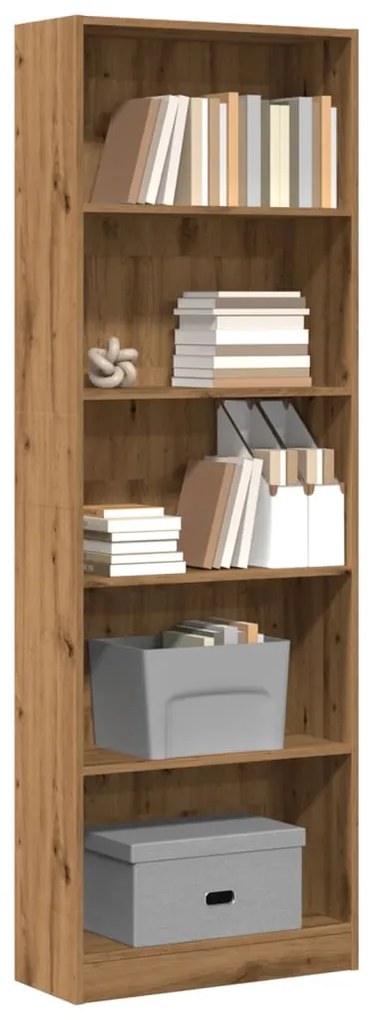 Βιβλιοθήκη από Τεχνητό Δρυ 60 x 24 x 176 εκ. από Τεχνητό Ξύλο