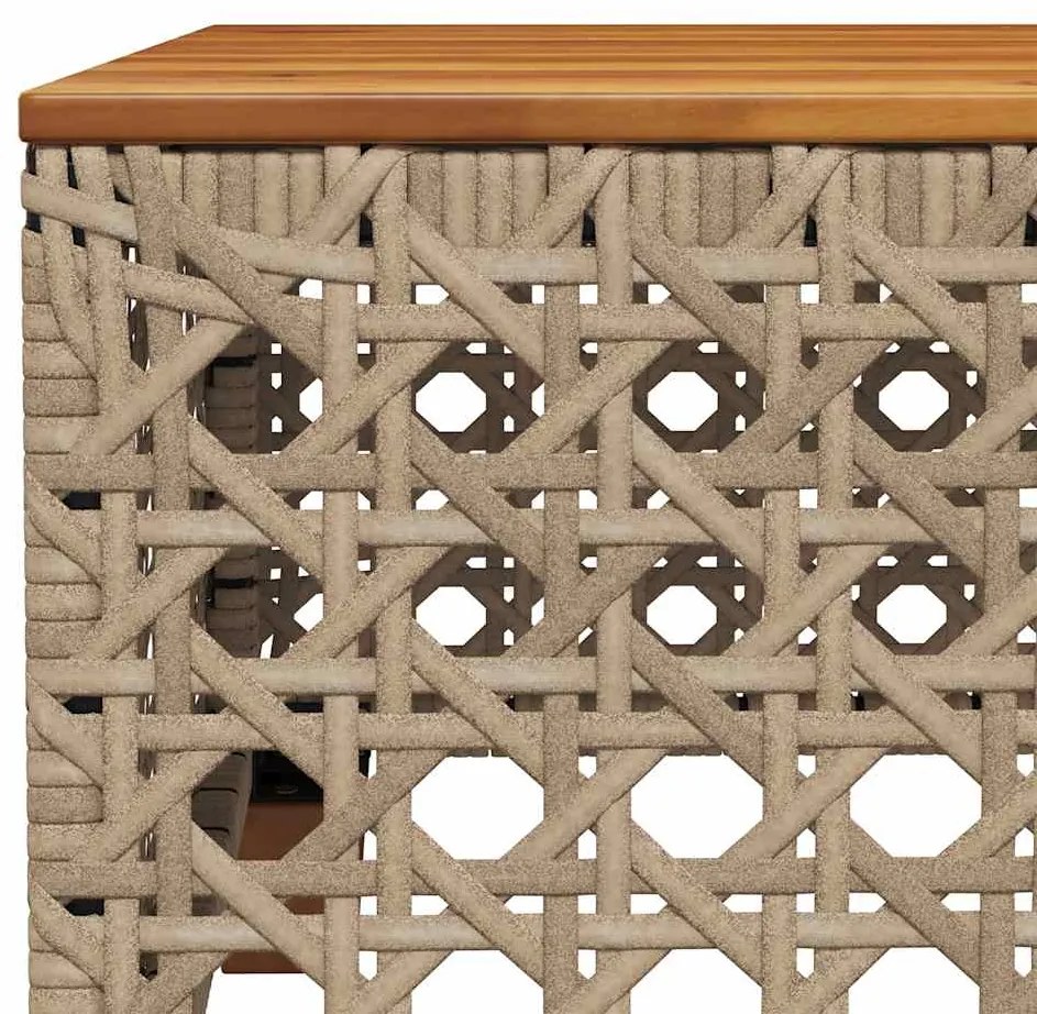 vidaXL Σαλόνι Κήπου Σετ 7 τεμ. Μπεζ Συνθετικό Ρατάν με Μαξιλάρια