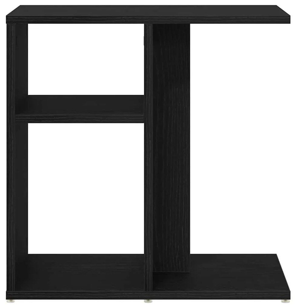 vidaXL Τραπεζάκι Πλευράς Μαύρη δρυς 50 x 30 x 50 cm Επεξεργασμένο ξύλο
