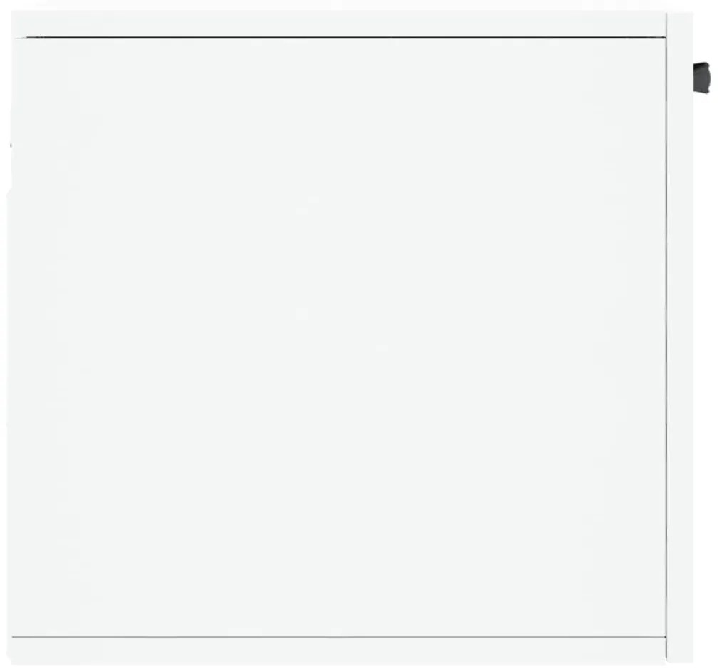 Ντουλάπι Τοίχου Λευκό 80 x 36,5 x 35 εκ. από Επεξεργασμένο Ξύλο - Λευκό