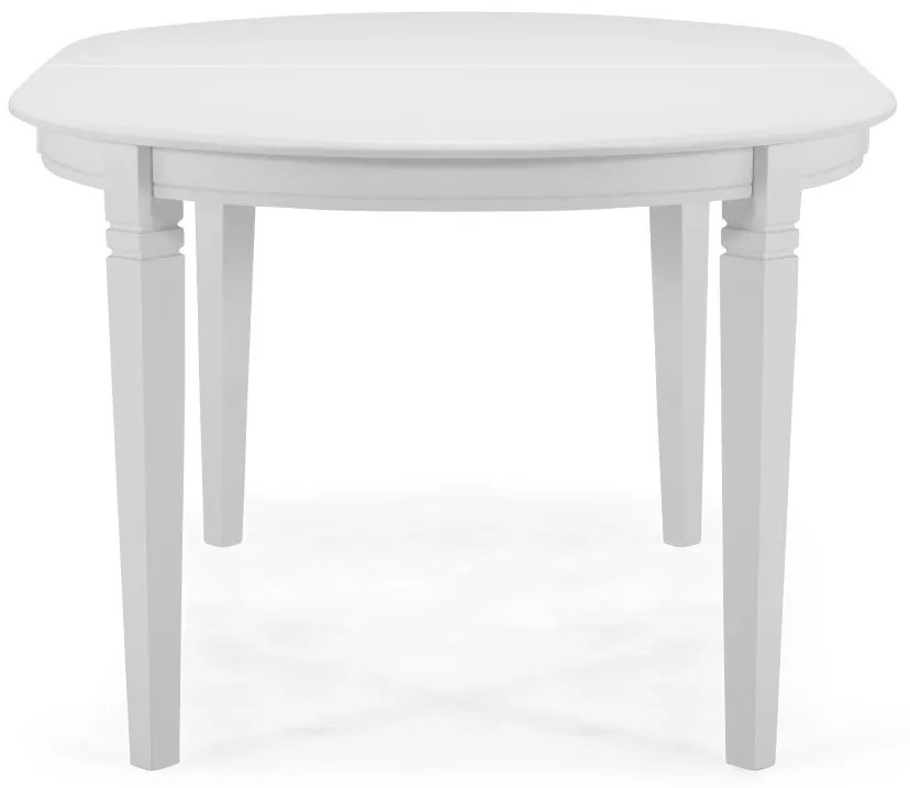Τραπέζι Provo 126, Γυαλιστερό λευκό, 74x107x150cm, Επιμήκυνση, Ξύλο