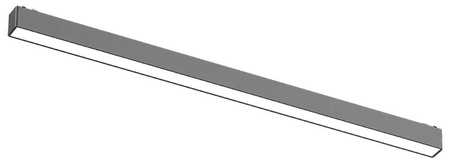Φωτιστικό LED 20W 3000K για Ultra-Thin μαγνητική ράγα σε μαύρη απόχρωση D:61,5cmX2,4cm (T03101-BL))
