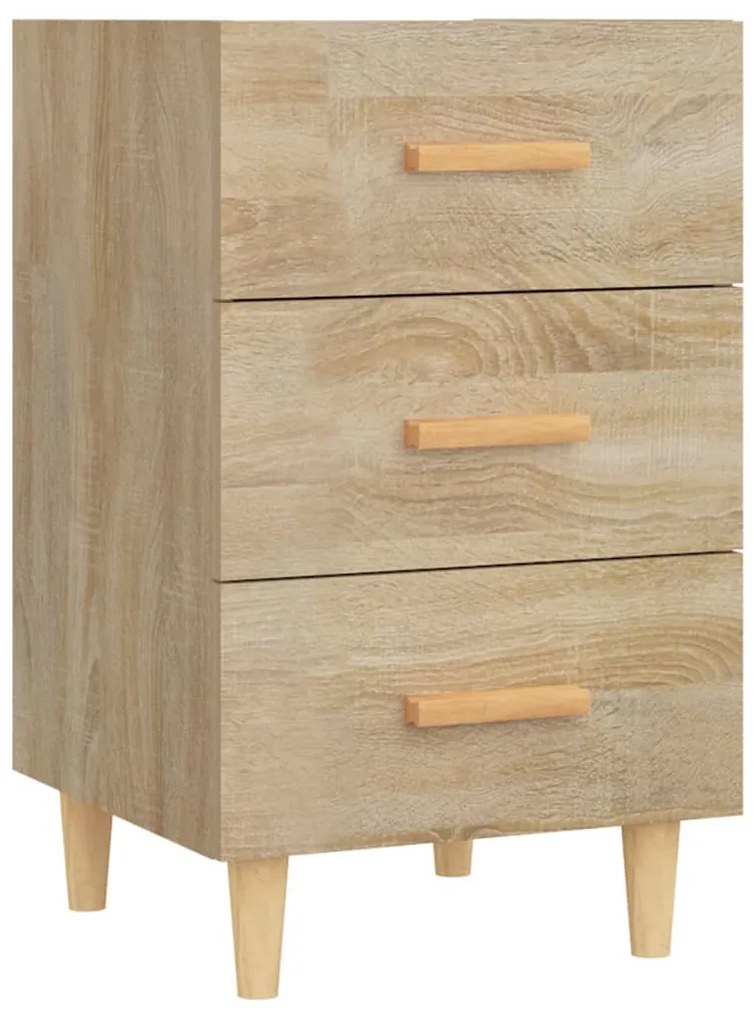 vidaXL Κομοδίνο Sonoma Δρυς 40 x 40 x 66 εκ. από Επεξεργασμένο Ξύλο
