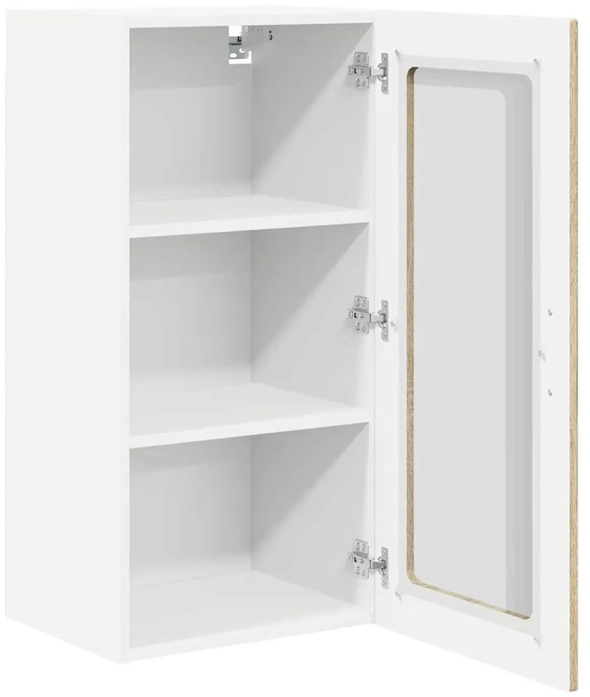 vidaXL Κρεμαστό ντουλάπι κουζίνας 2 pcs Δρύς Sonoma 40 x 31 x 80 εκ.