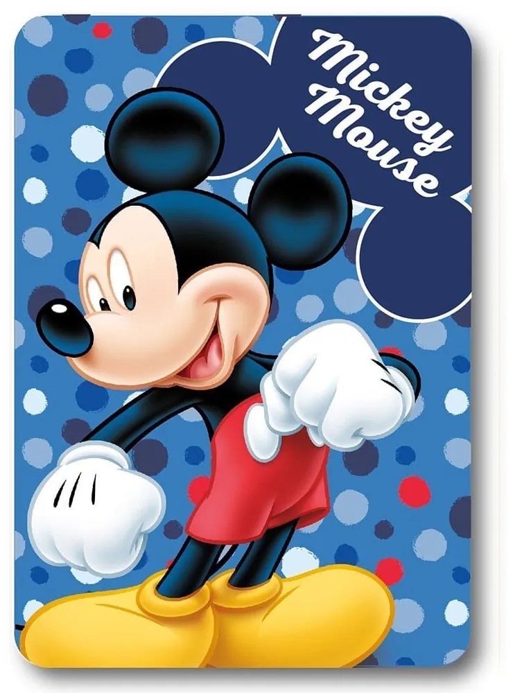 Κουβέρτα Βρεφική Fleece Disney Home Mickey 28 Blue DimCol Κούνιας 100x140cm Πολυέστερ